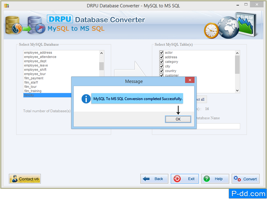 MySQL to MS SQL Database Converter
