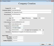 Software Screenshot dell'amministrazione di inventario e di fatturazione