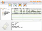 Software Screenshot De la Recuperación De los Archivos De Tarjeta De Sim